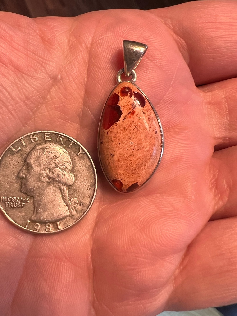 Mexican Fire Opal Pendant
